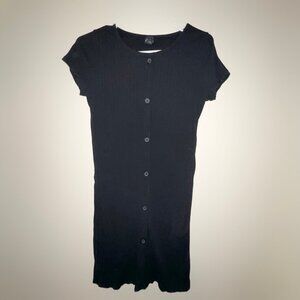 Art Class Black Ribbed Knit Solid Dress